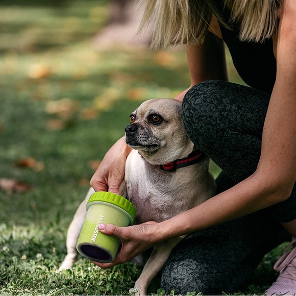 Dexas Mudbuster Petite Dog or Cat Paw Washer Cleaner in Green - Picture 9 of 16